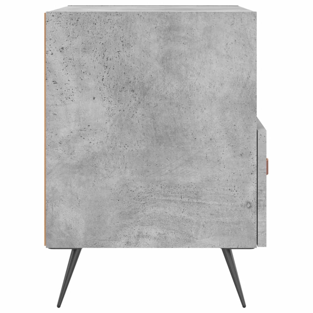 Nattbord 2 stk betonggrå 40x35x47,5 cm konstruert tre