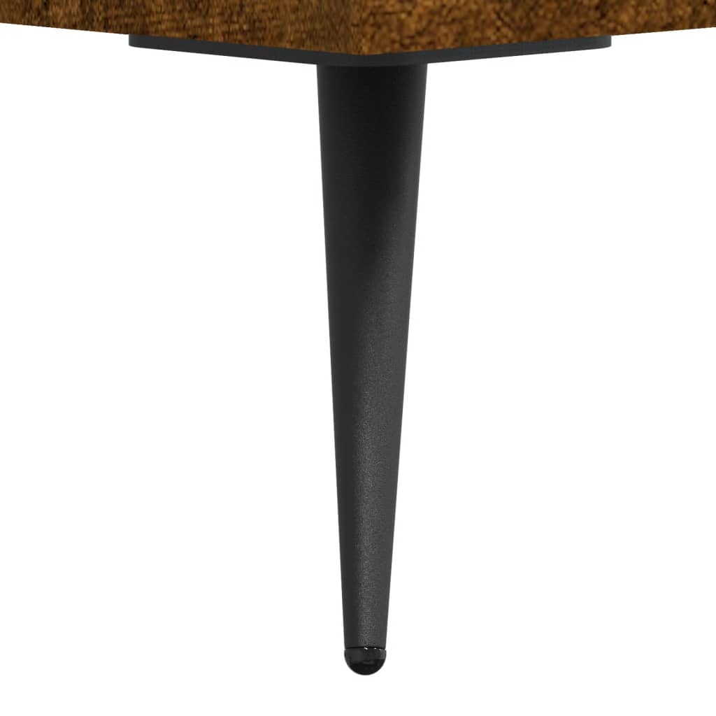 Nattbord 2 stk røkt eik 40x35x47,5 cm konstruert tre