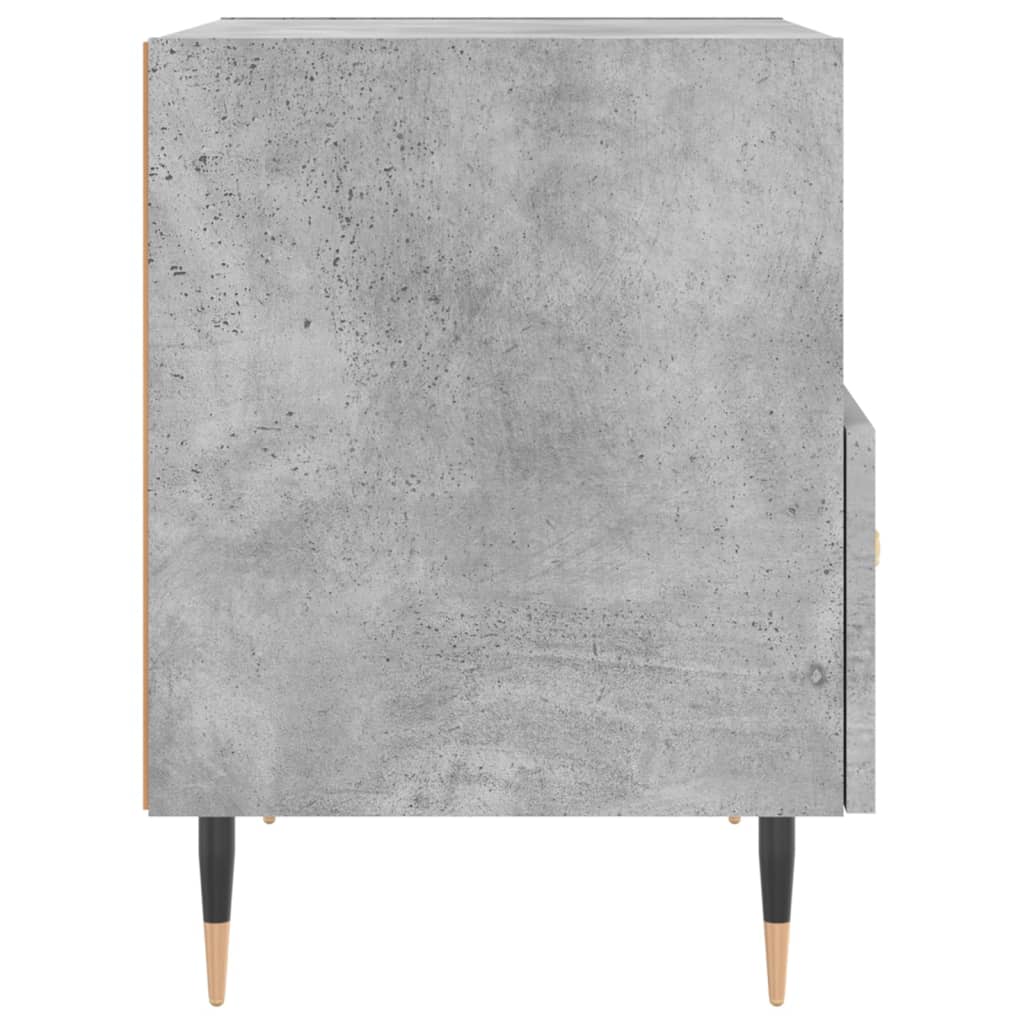 Nattbord 2 stk betonggrå 40x35x47,5 cm konstruert tre