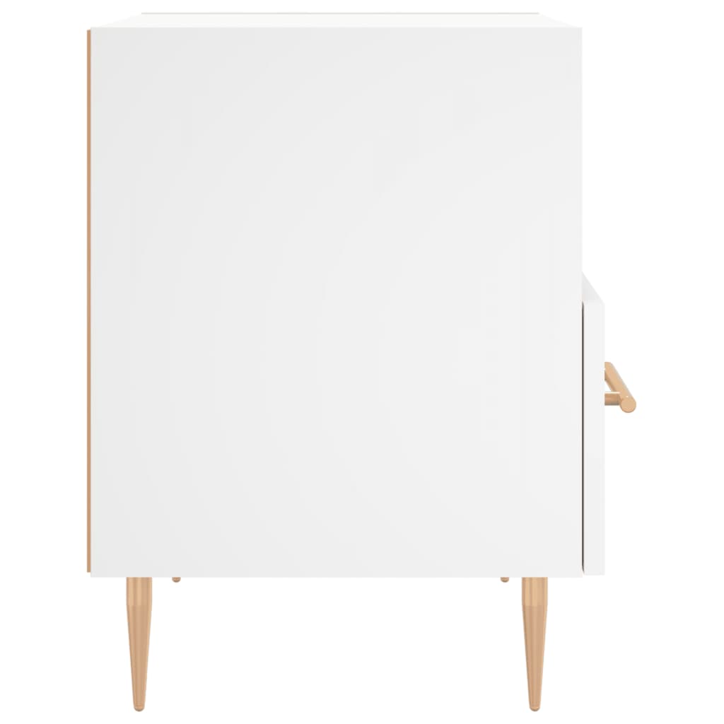 Nattbord hvit 40x35x47,5 cm konstruert tre