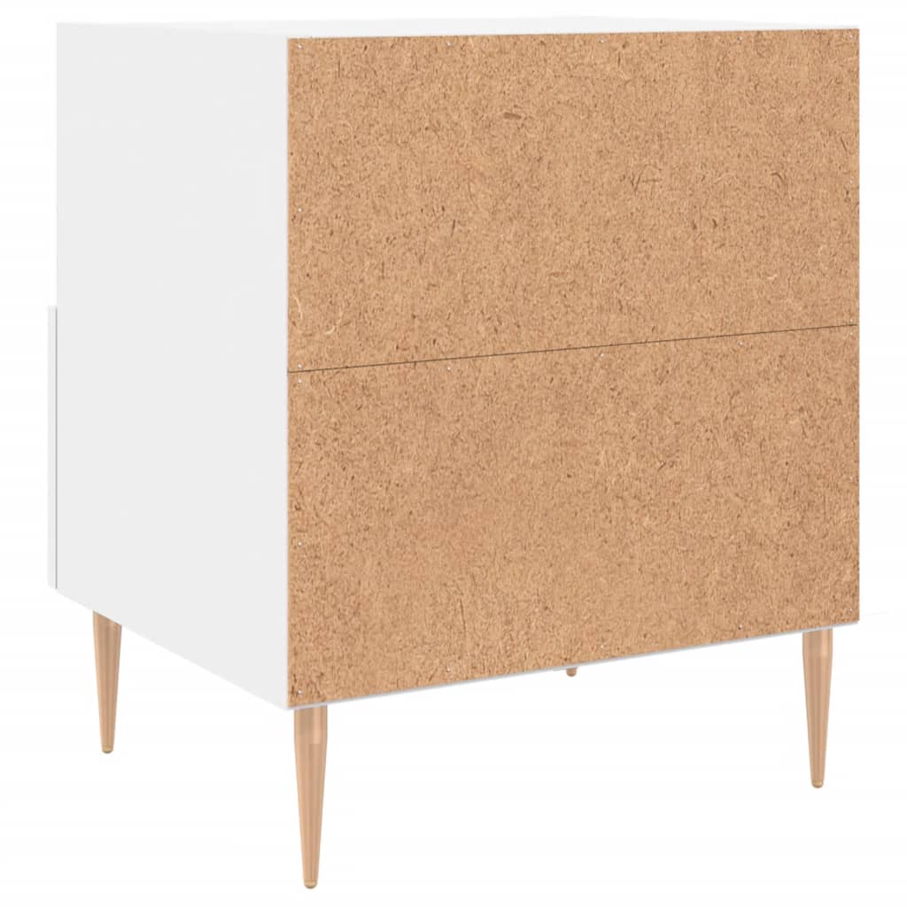 Nattbord hvit 40x35x47,5 cm konstruert tre