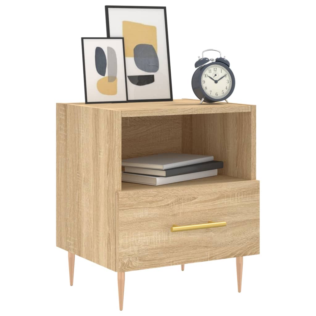 Nattbord sonoma eik 40x35x47,5 cm konstruert tre