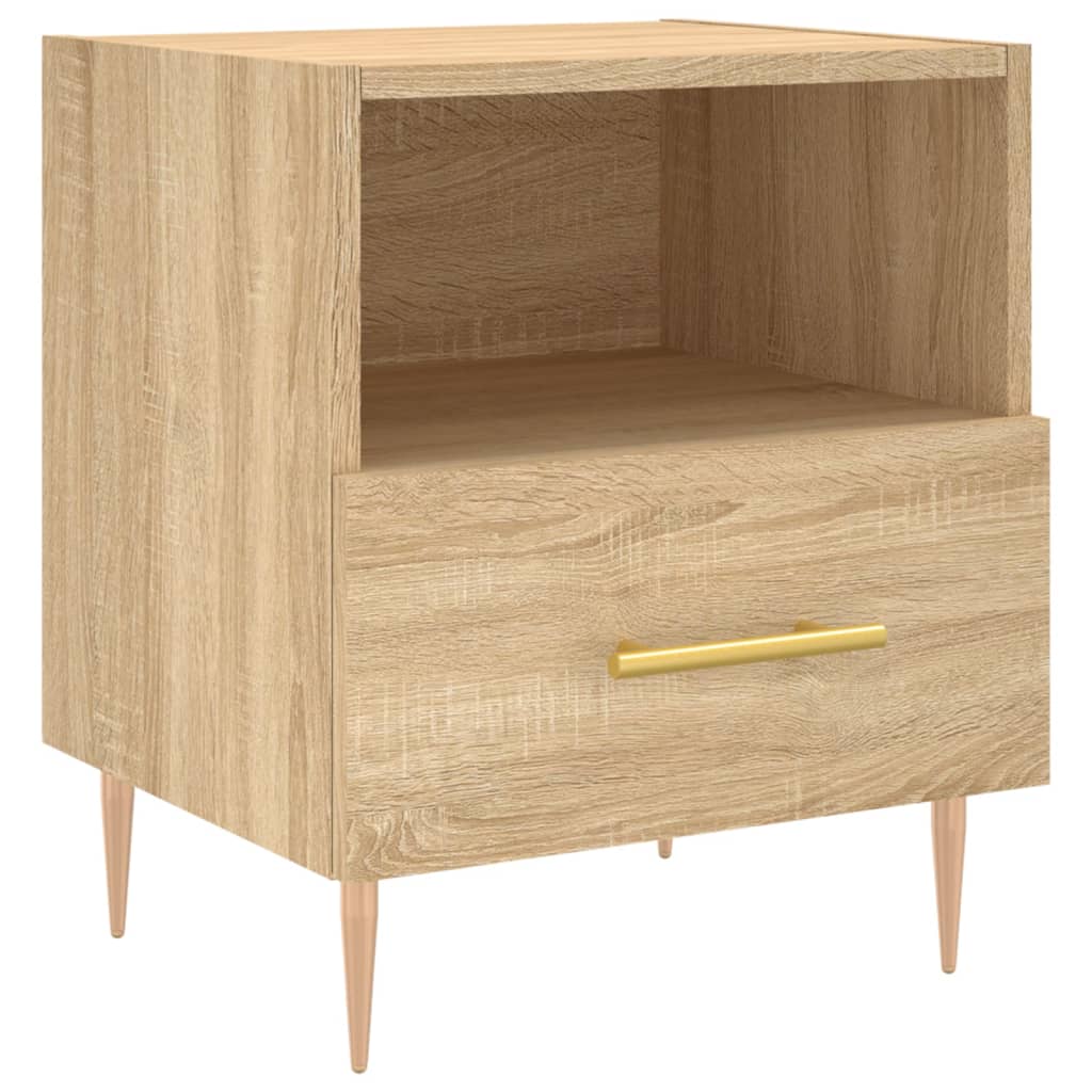 Nattbord 2 stk sonoma eik 40x35x47,5 cm konstruert tre