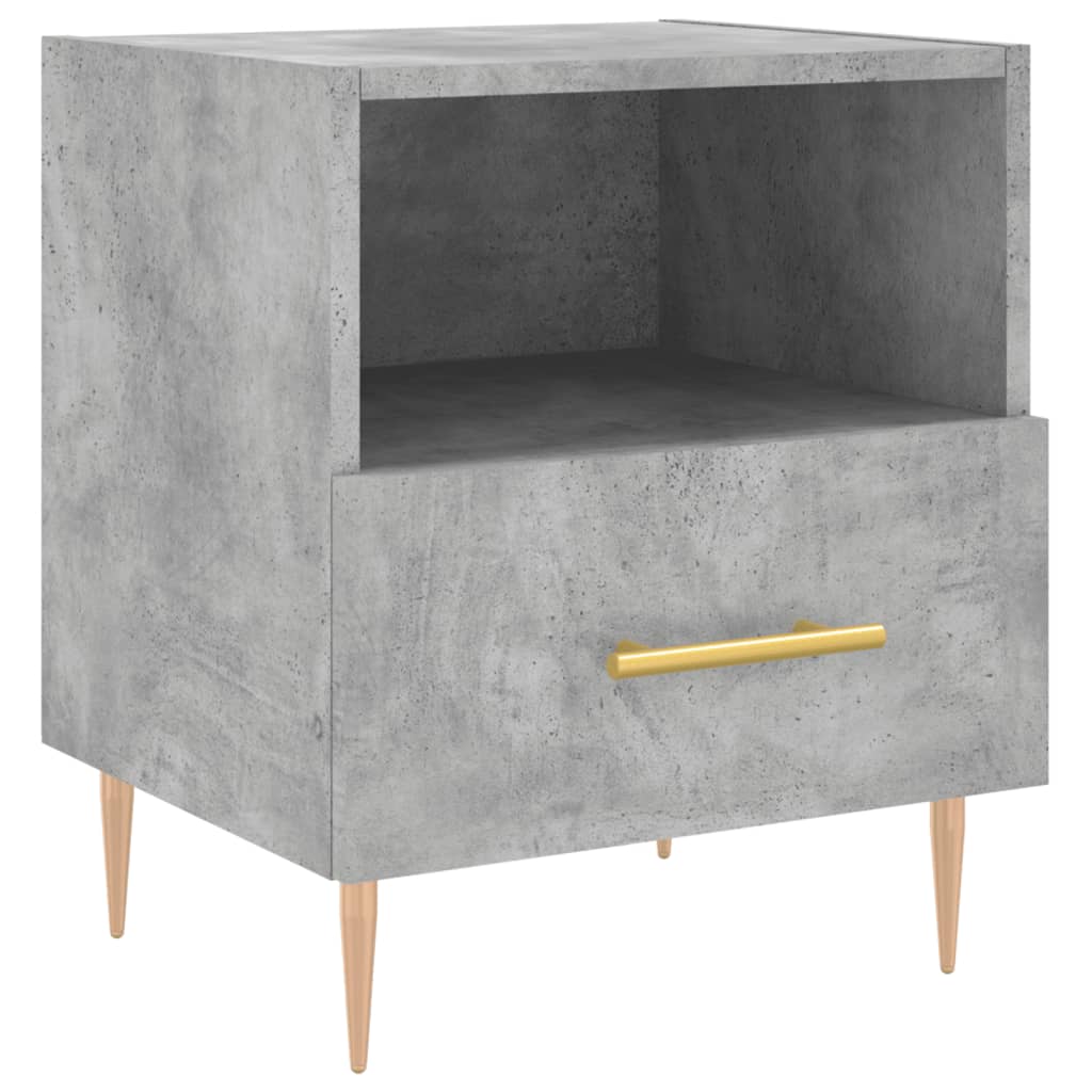 Nattbord betonggrå 40x35x47,5 cm konstruert tre
