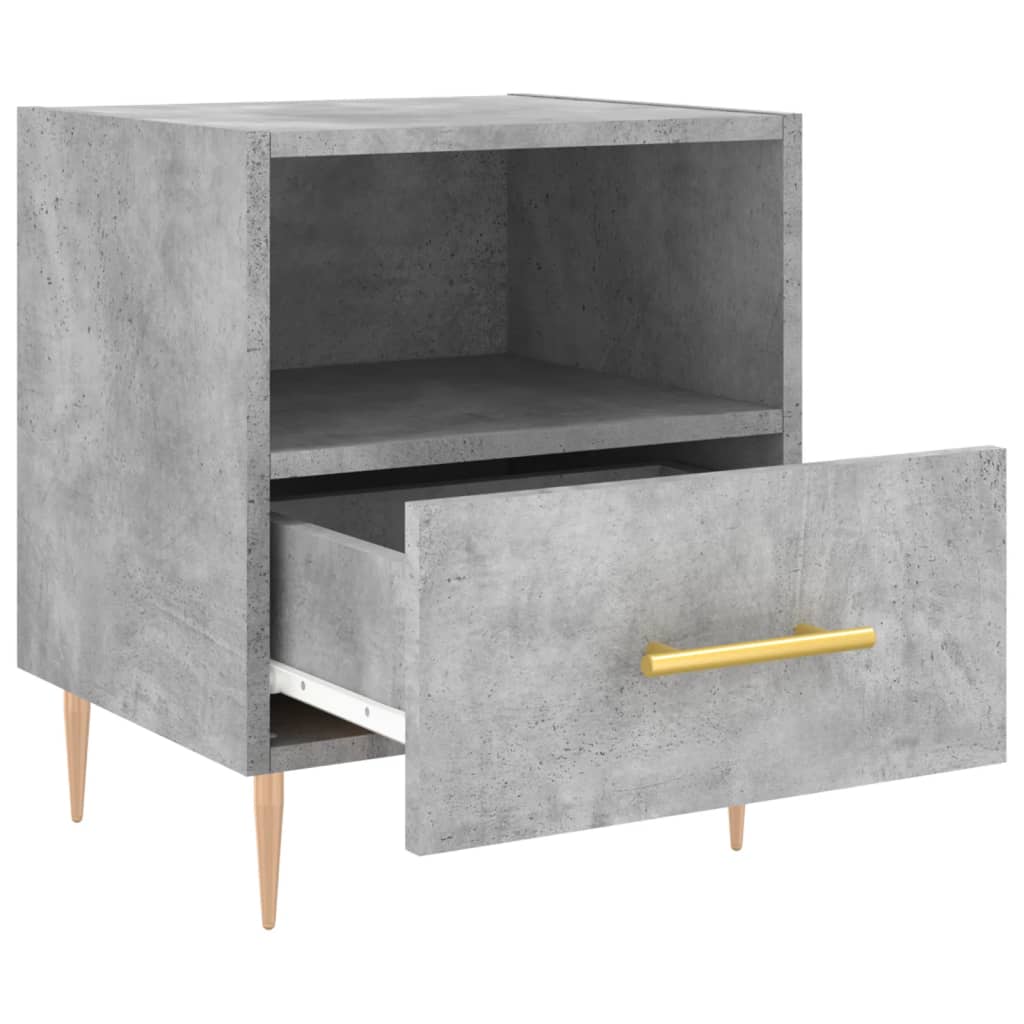 Nattbord betonggrå 40x35x47,5 cm konstruert tre