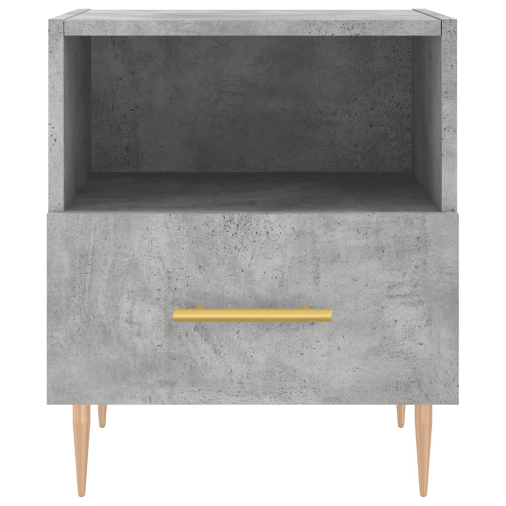 Nattbord 2 stk betonggrå 40x35x47,5 cm konstruert tre