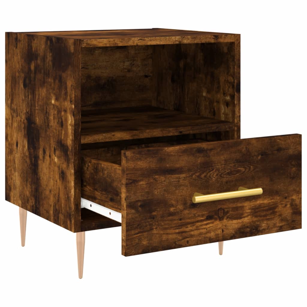 Nattbord røkt eik 40x35x47,5 cm konstruert tre