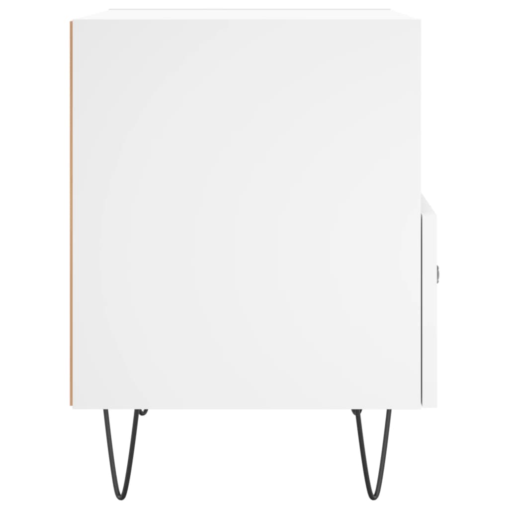 Nattbord 2 stk hvit 40x35x47,5 cm konstruert tre