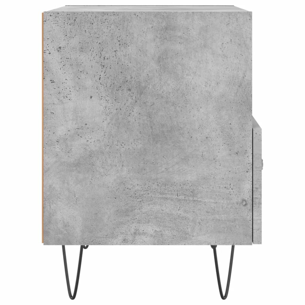 Nattbord 2 stk betonggrå 40x35x47,5 cm konstruert tre
