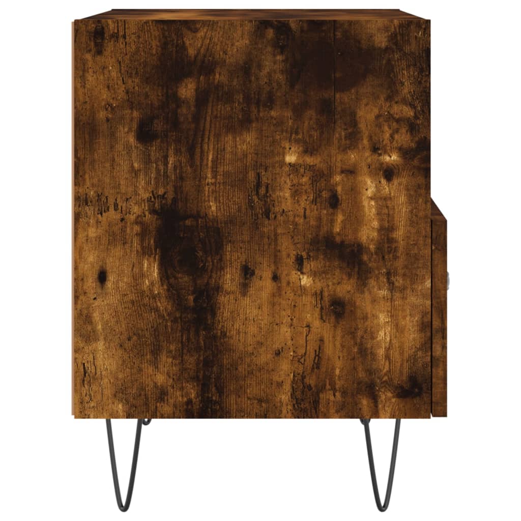 Nattbord 2 stk røkt eik 40x35x47,5 cm konstruert tre