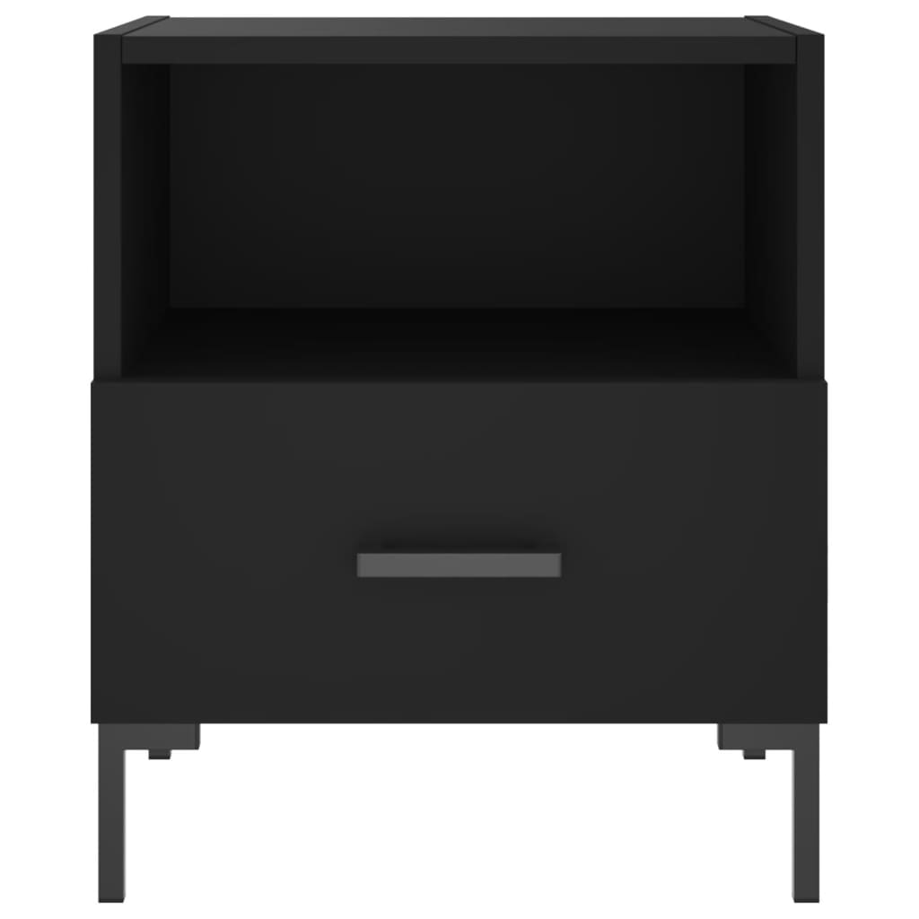 Nattbord 2 stk svart 40x35x47,5 cm konstruert tre