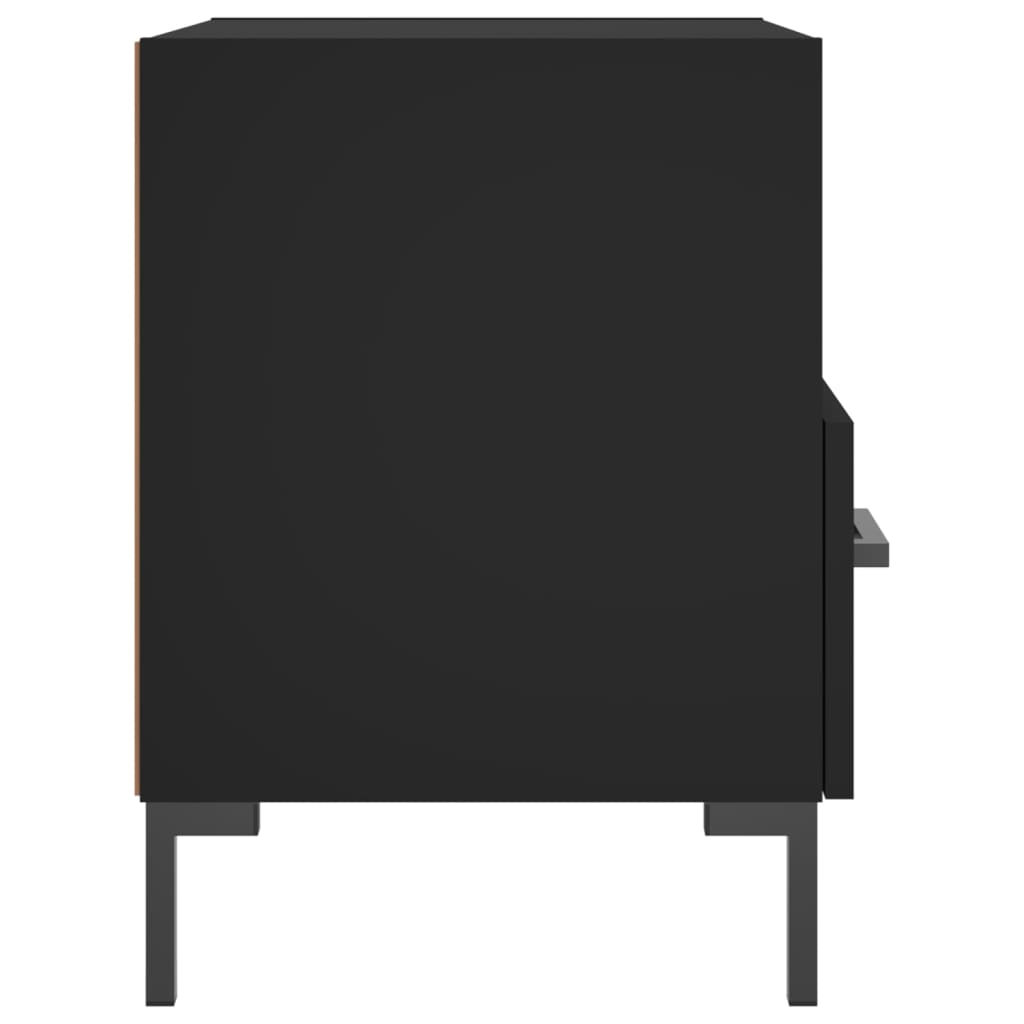 Nattbord 2 stk svart 40x35x47,5 cm konstruert tre