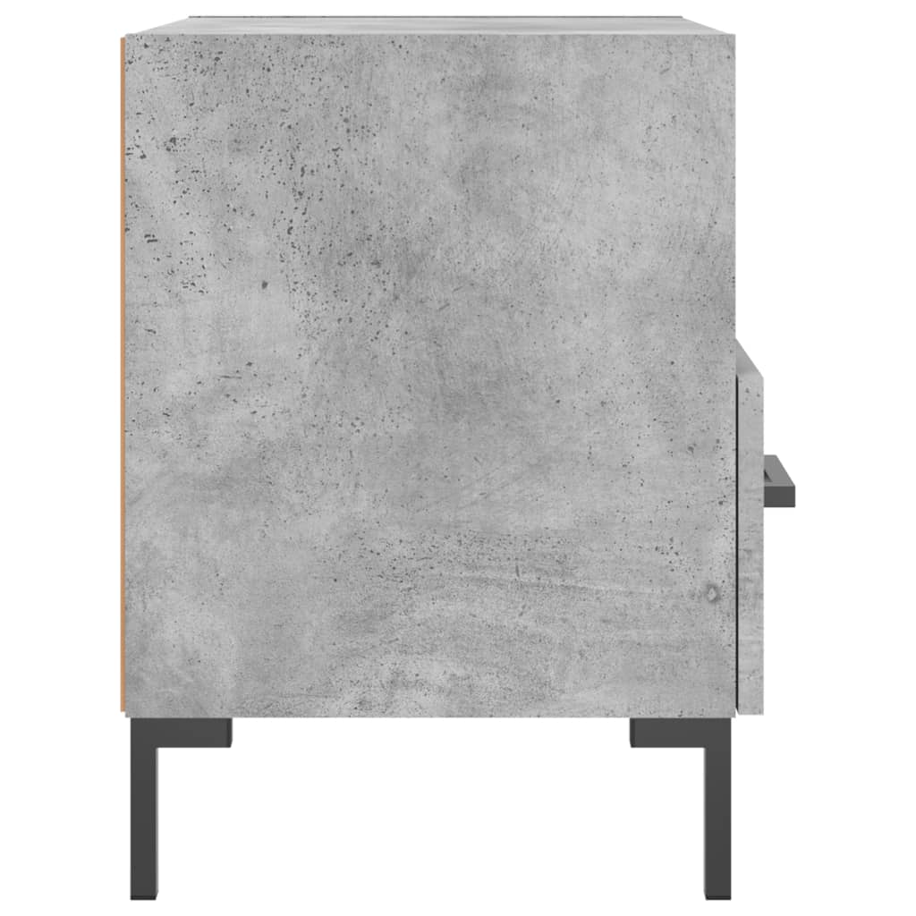 Nattbord 2 stk betonggrå 40x35x47,5 cm konstruert tre