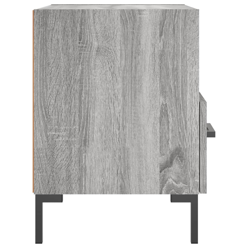 Nattbord 2 stk grå sonoma 40x35x47,5 cm konstruert tre