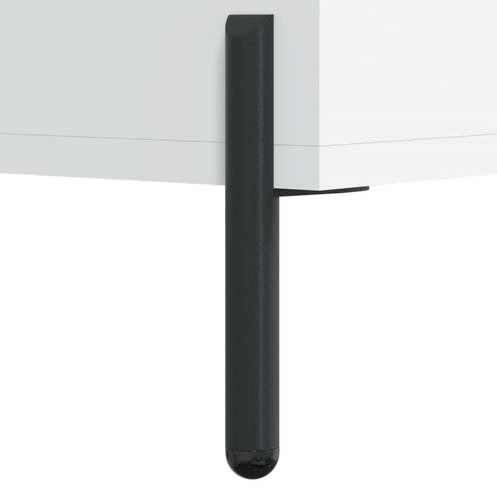 Nattbord 2 stk hvit 40x35x47,5 cm konstruert tre