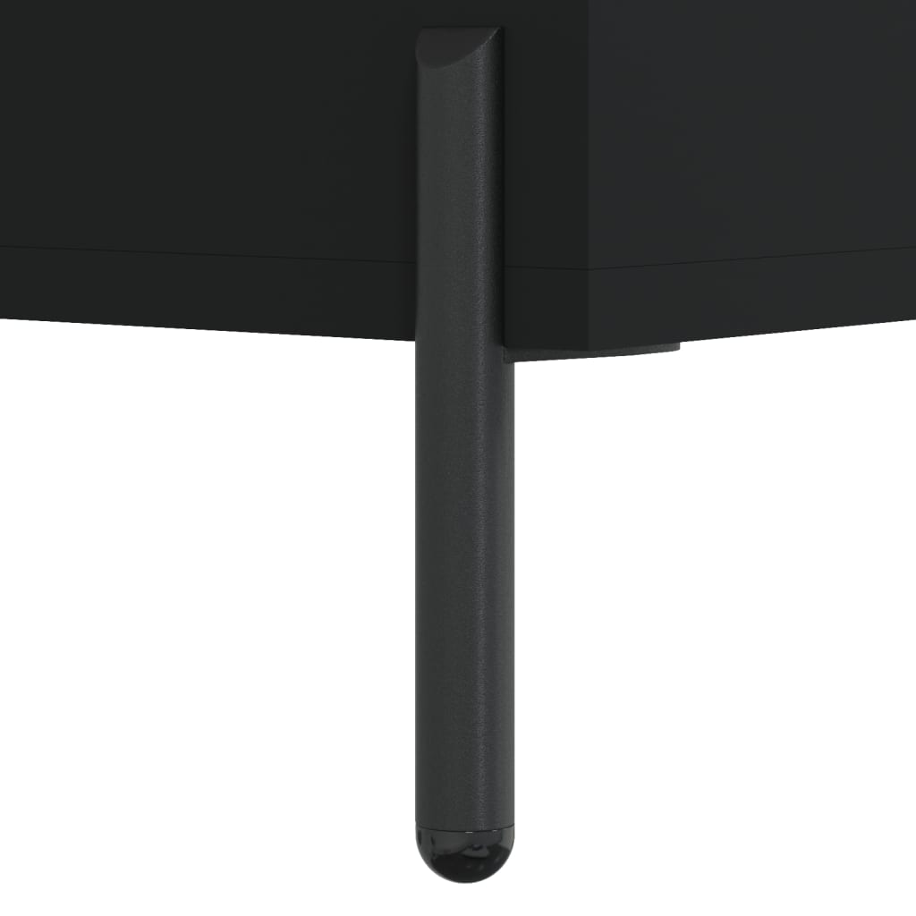 Nattbord 2 stk svart 40x35x47,5 cm konstruert tre