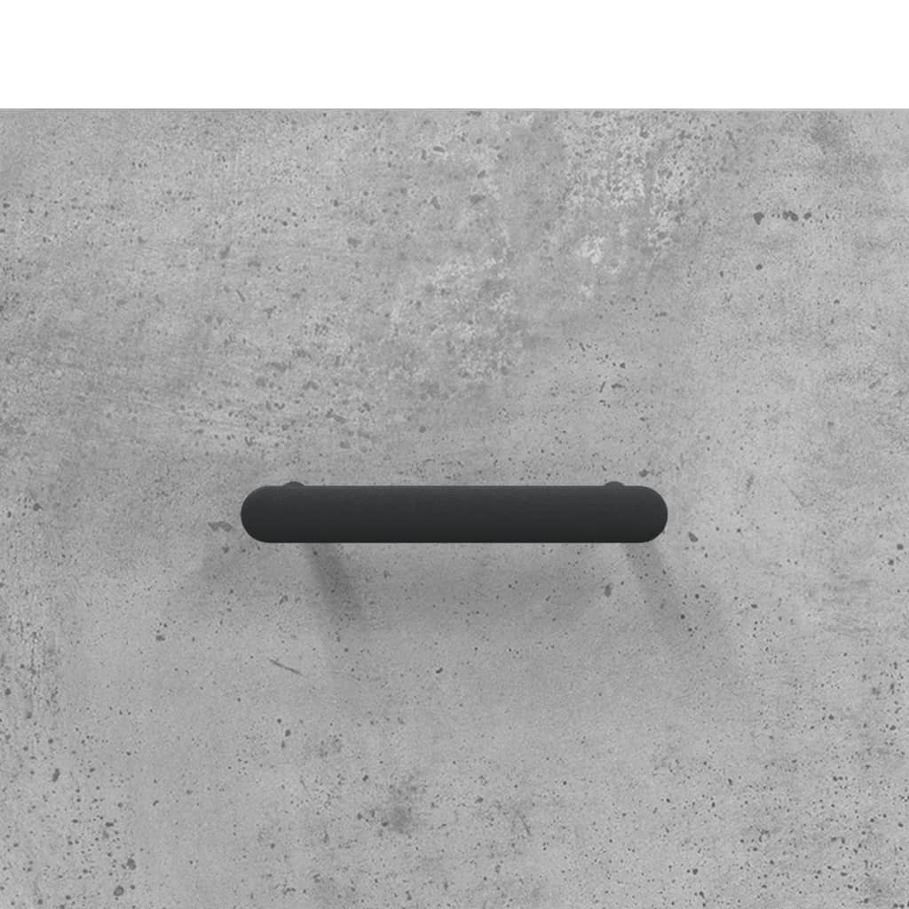Nattbord 2 stk betonggrå 40x35x47,5 cm konstruert tre