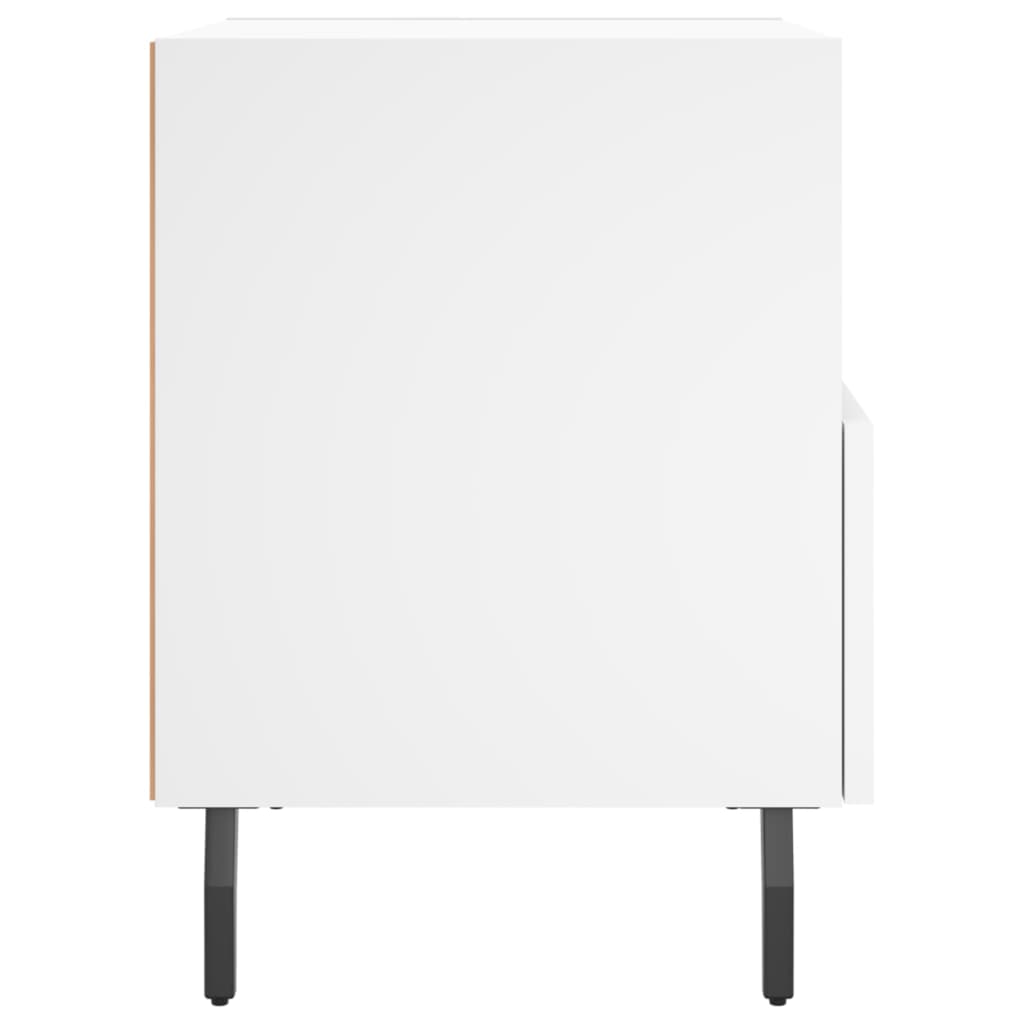 Nattbord 2 stk hvit 40x35x47,5 cm konstruert tre