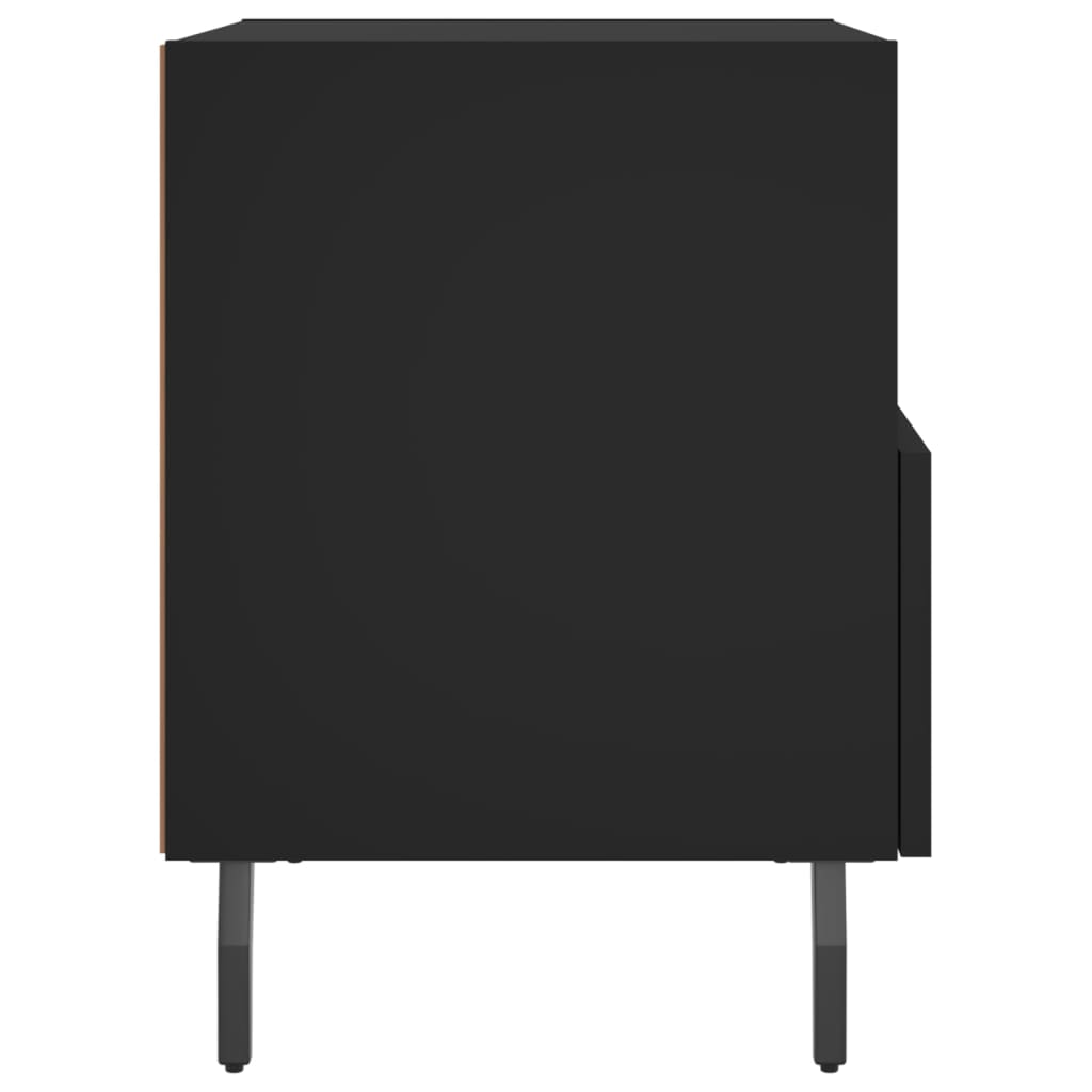 Nattbord 2 stk svart 40x35x47,5 cm konstruert tre