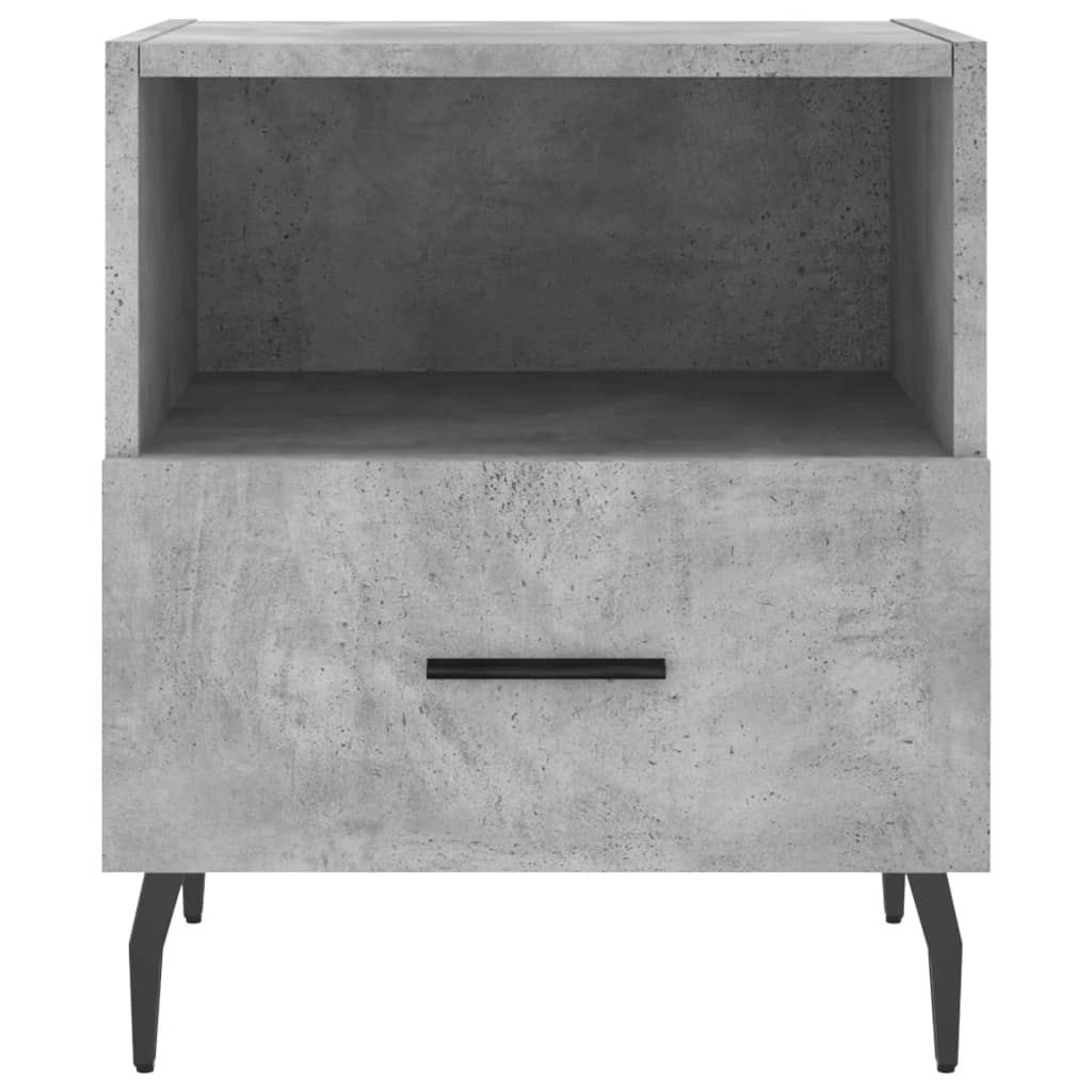 Nattbord 2 stk betonggrå 40x35x47,5 cm konstruert tre