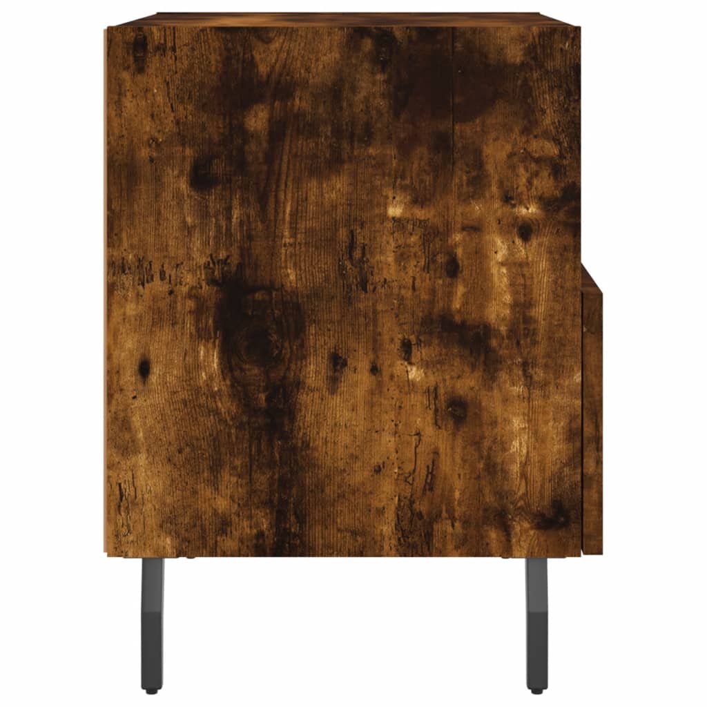 Nattbord 2 stk røkt eik 40x35x47,5 cm konstruert tre