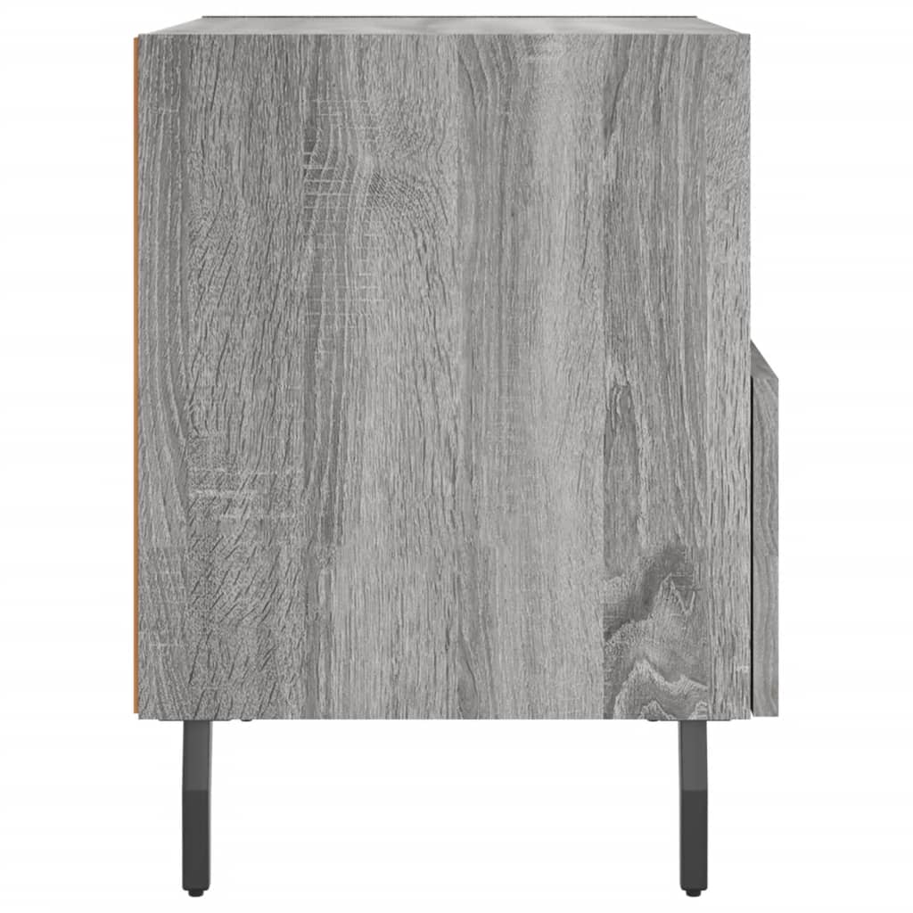 Nattbord 2 stk grå sonoma 40x35x47,5 cm konstruert tre