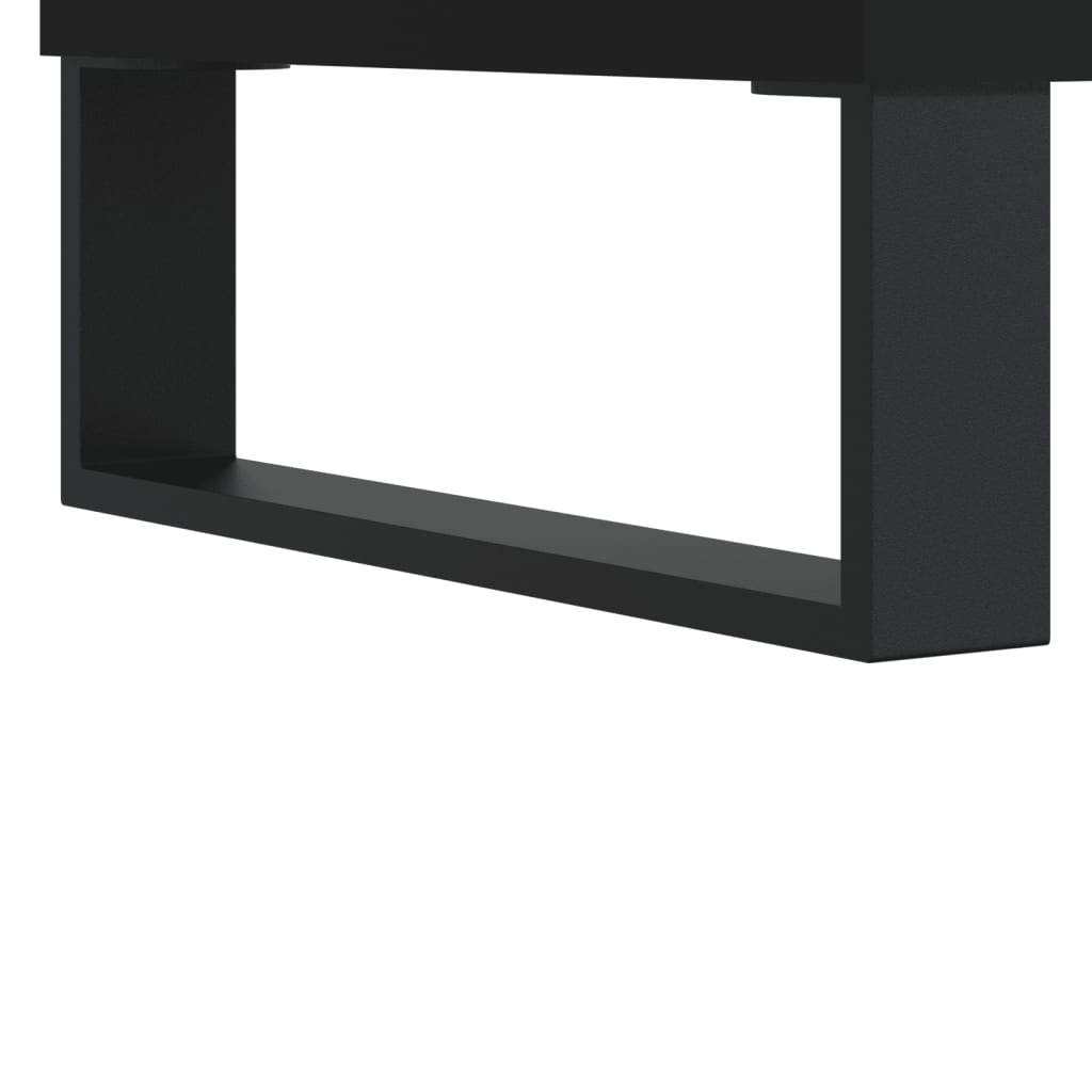 Nattbord 2 stk svart 40x35x47,5 cm konstruert tre