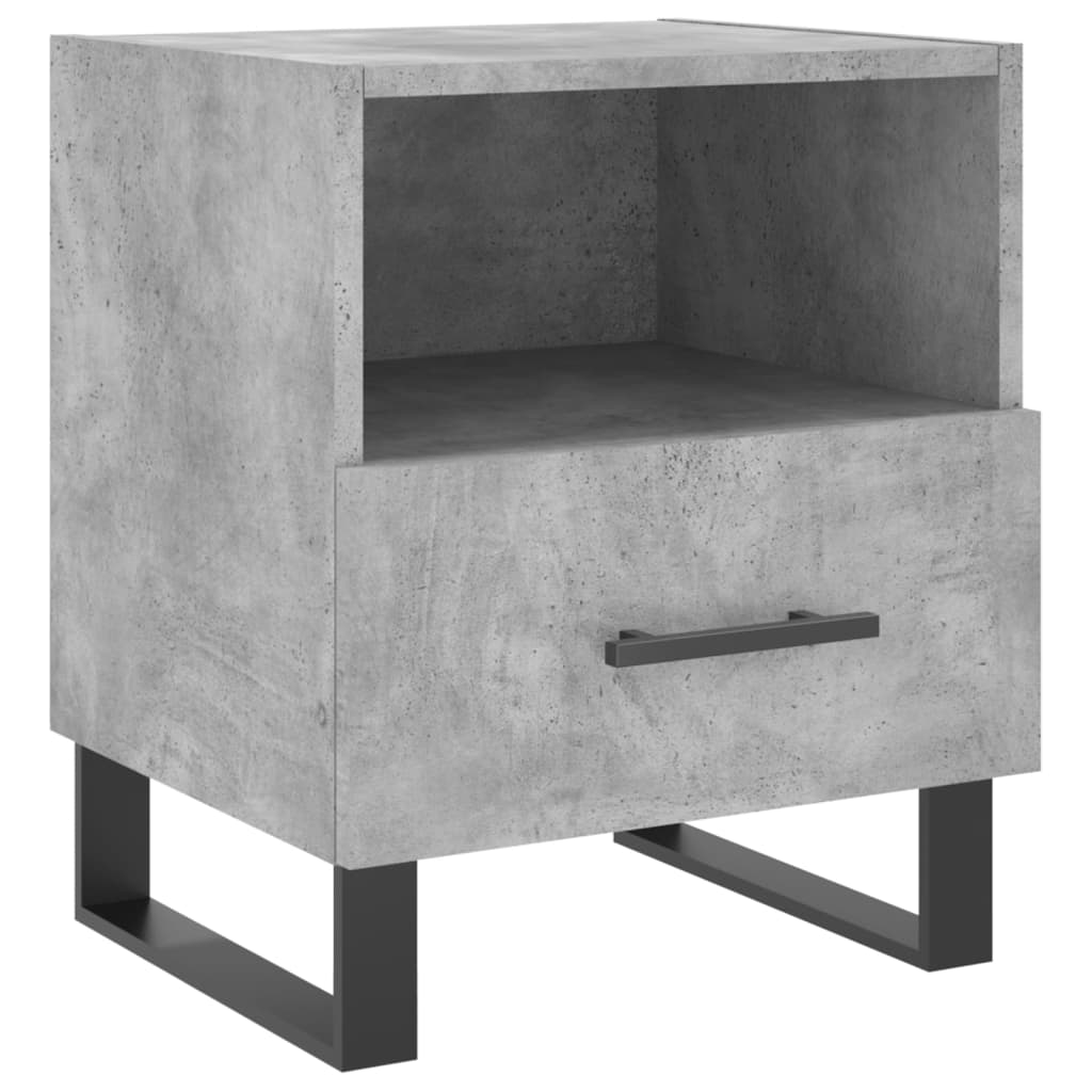 Nattbord betonggrå 40x35x47,5 cm konstruert tre
