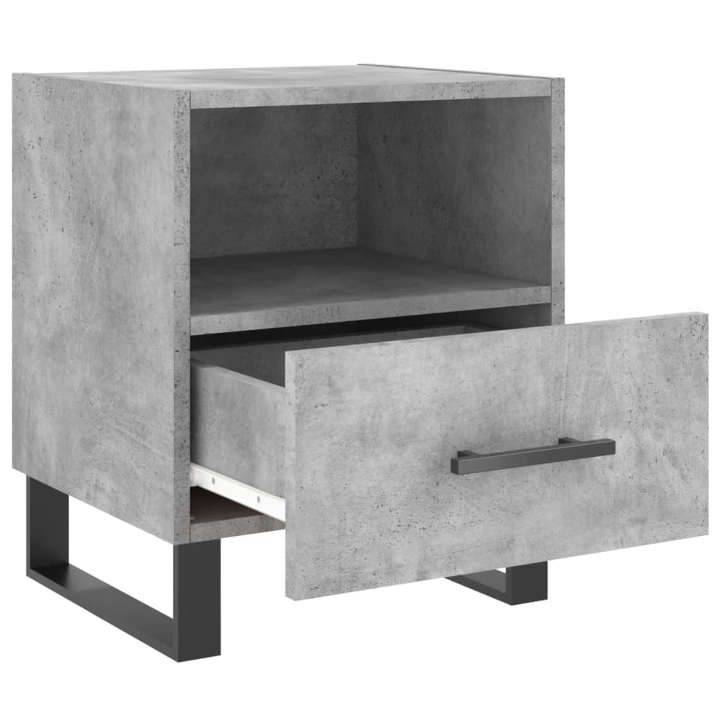 Nattbord betonggrå 40x35x47,5 cm konstruert tre