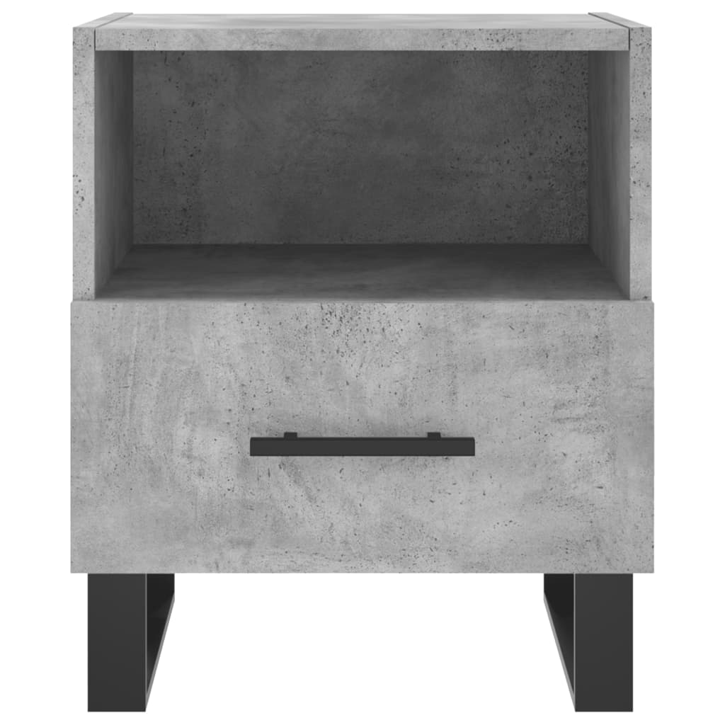 Nattbord 2 stk betonggrå 40x35x47,5 cm konstruert tre