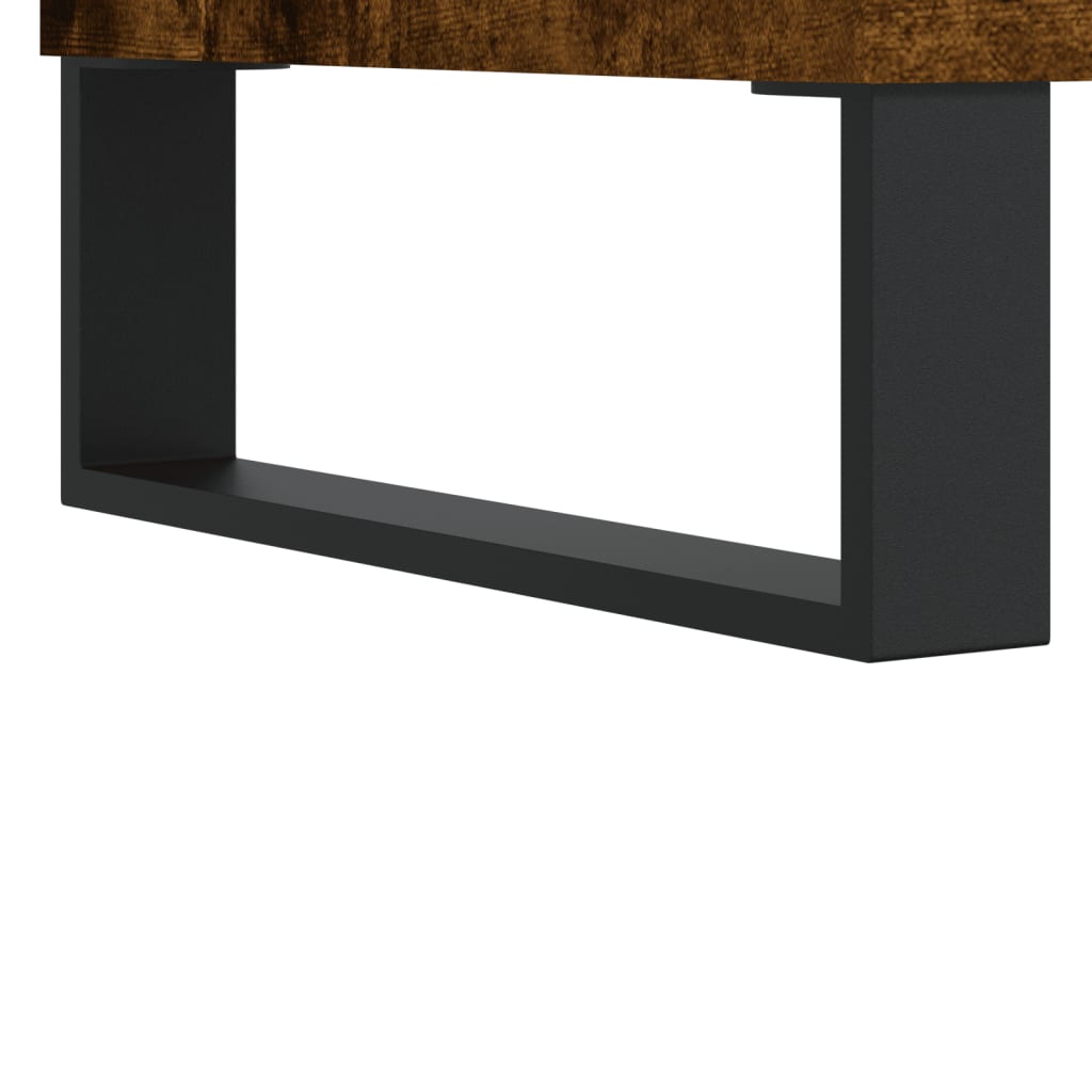 Nattbord 2 stk røkt eik 40x35x47,5 cm konstruert tre