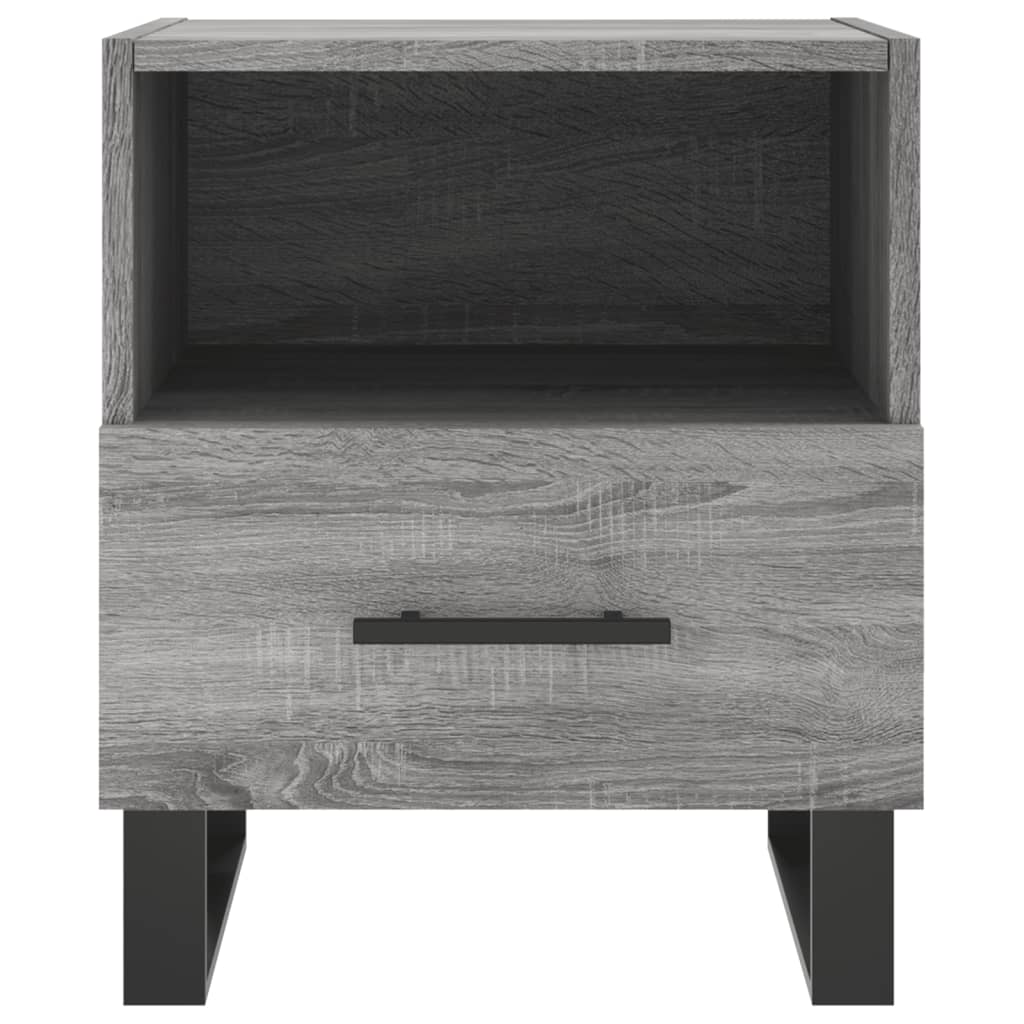 Nattbord 2 stk grå sonoma 40x35x47,5 cm konstruert tre