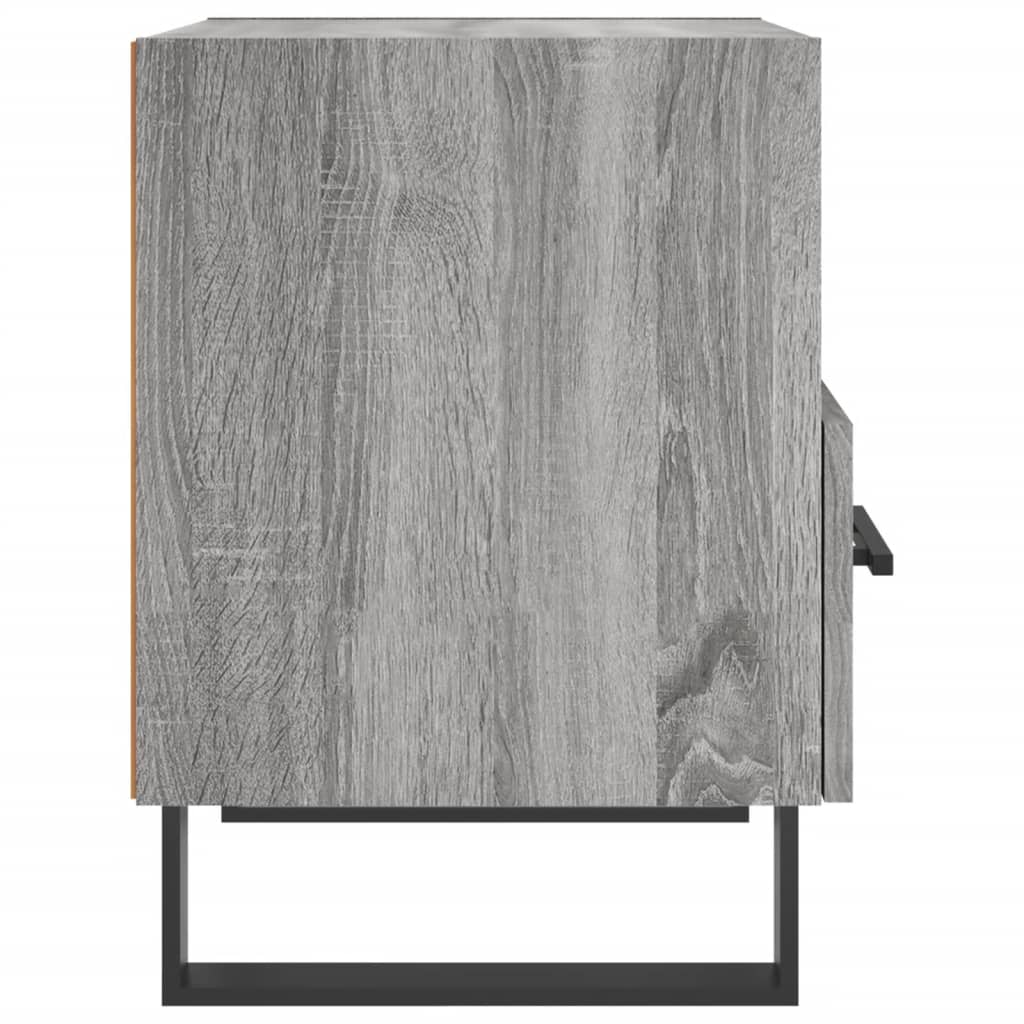 Nattbord 2 stk grå sonoma 40x35x47,5 cm konstruert tre