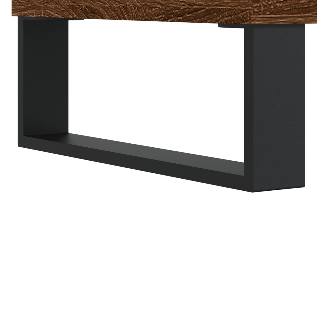 Nattbord 2 stk brun eik 40x35x47,5 cm konstruert tre
