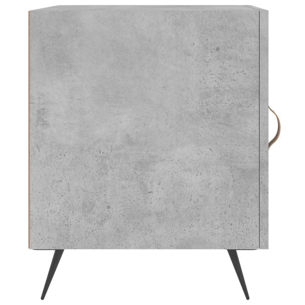 Nattbord 2 stk betonggrå 40x40x50 cm konstruert tre