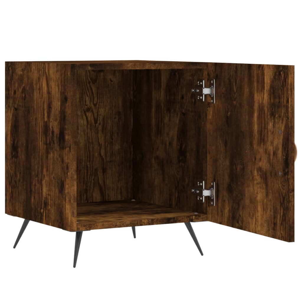 Nattbord røkt eik 40x40x50 cm konstruert tre