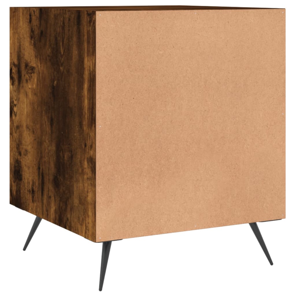 Nattbord røkt eik 40x40x50 cm konstruert tre