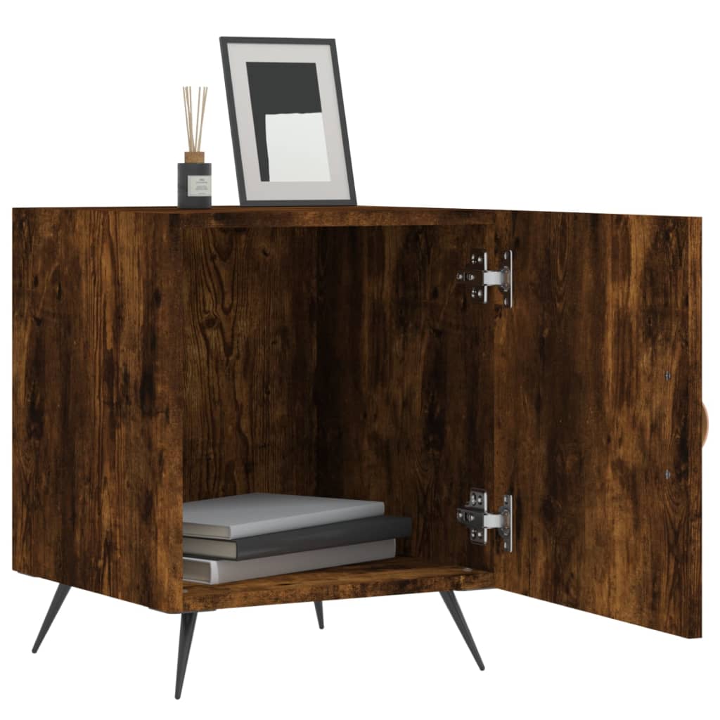 Nattbord røkt eik 40x40x50 cm konstruert tre