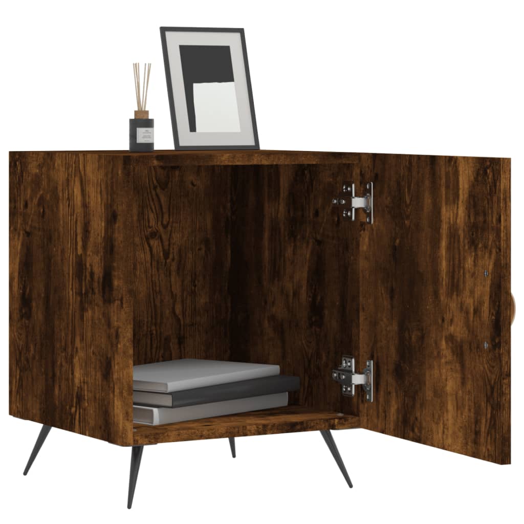 Nattbord 2 stk røkt eik 40x40x50 cm konstruert tre