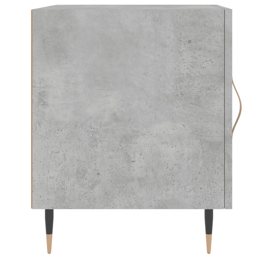 Nattbord 2 stk betonggrå 40x40x50 cm konstruert tre