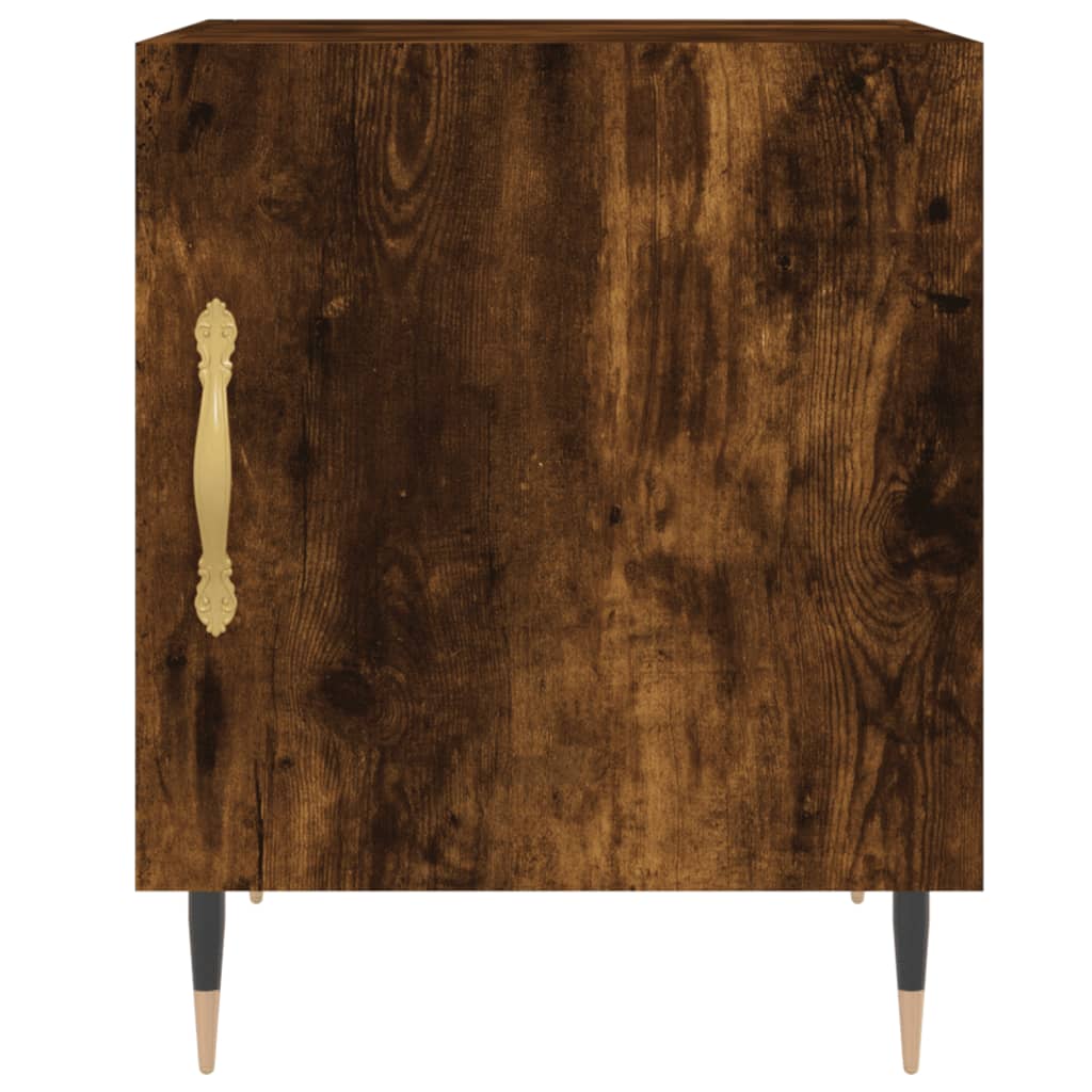 Nattbord 2 stk røkt eik 40x40x50 cm konstruert tre