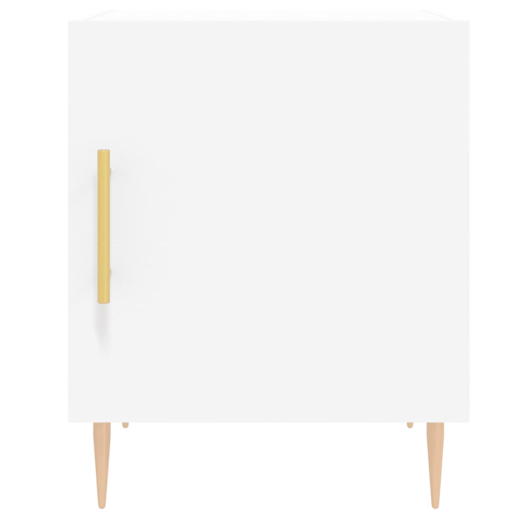 Nattbord 2 stk hvit 40x40x50 cm konstruert tre