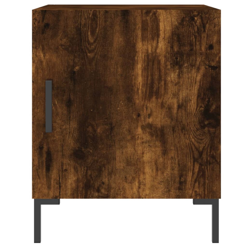 Nattbord 2 stk røkt eik 40x40x50 cm konstruert tre