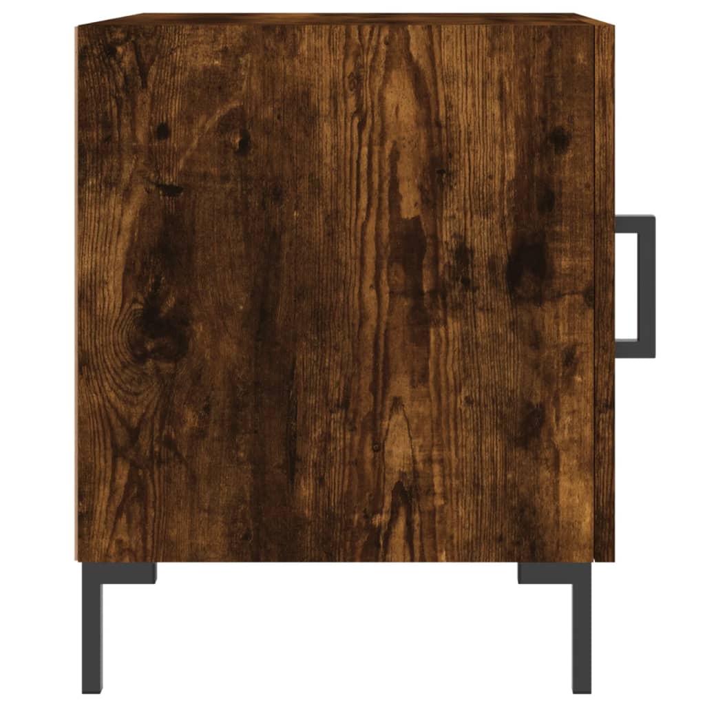 Nattbord 2 stk røkt eik 40x40x50 cm konstruert tre