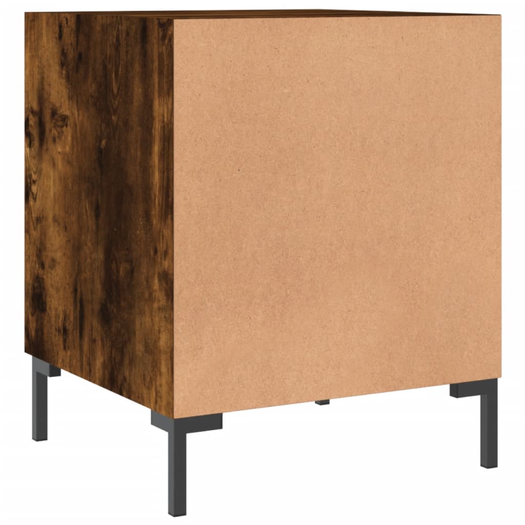 Nattbord 2 stk røkt eik 40x40x50 cm konstruert tre