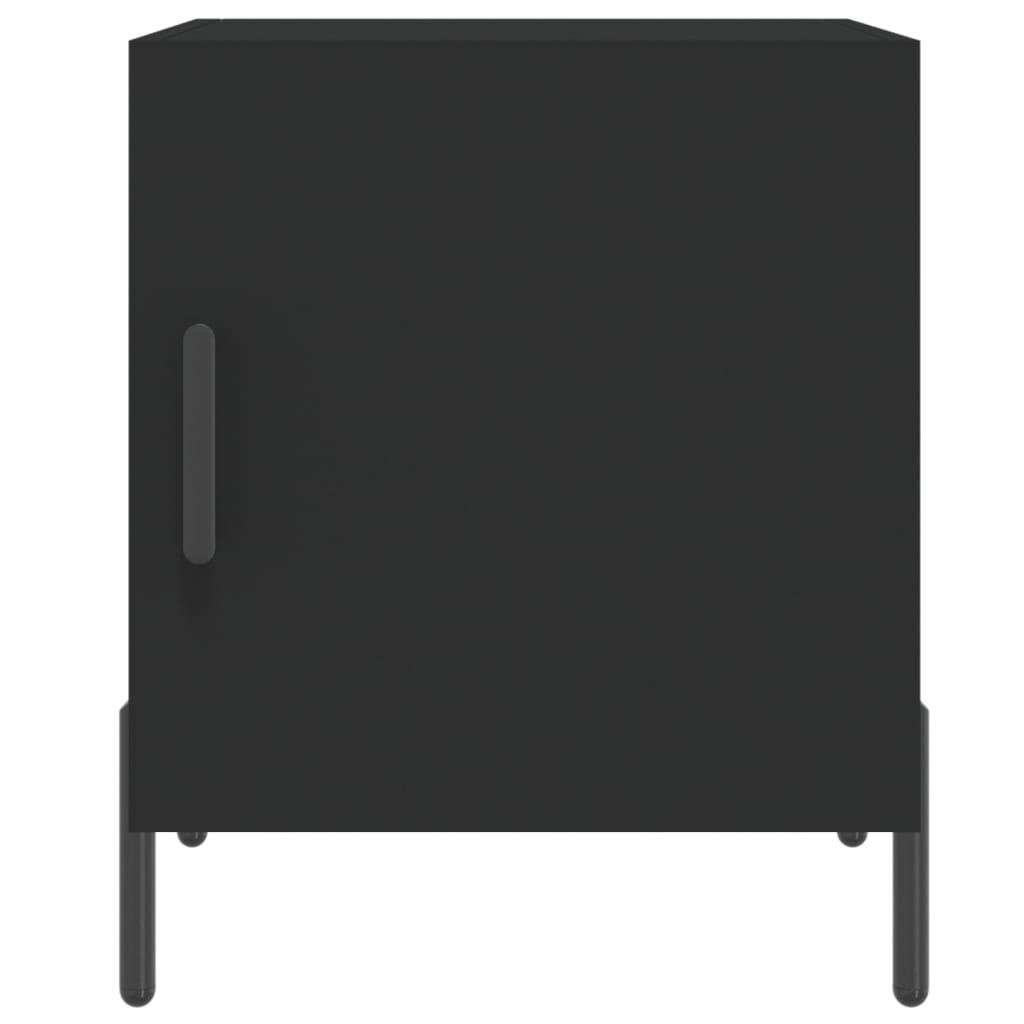 Nattbord 2 stk svart 40x40x50 cm konstruert tre