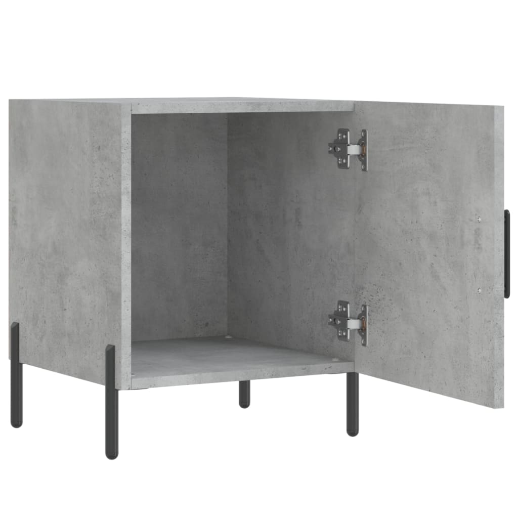 Nattbord betonggrå 40x40x50 cm konstruert tre