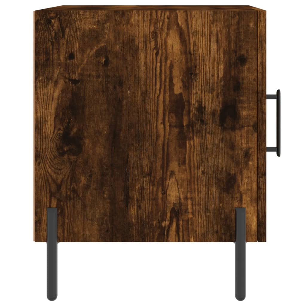 Nattbord røkt eik 40x40x50 cm konstruert tre