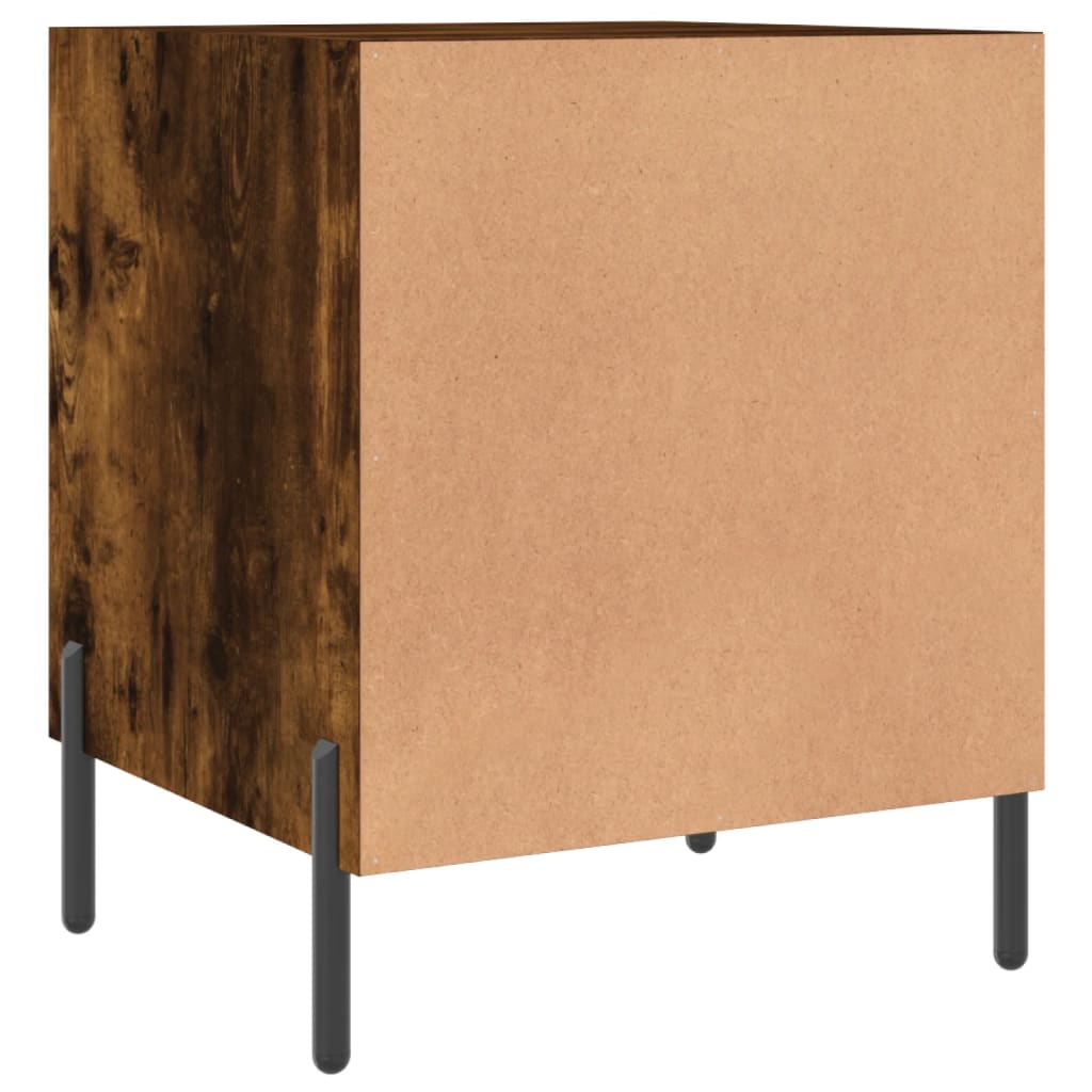 Nattbord røkt eik 40x40x50 cm konstruert tre