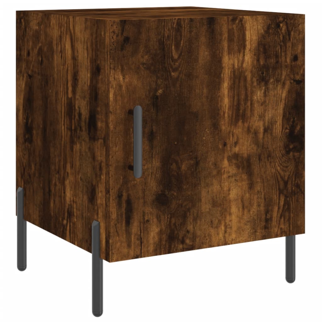 Nattbord 2 stk røkt eik 40x40x50 cm konstruert tre